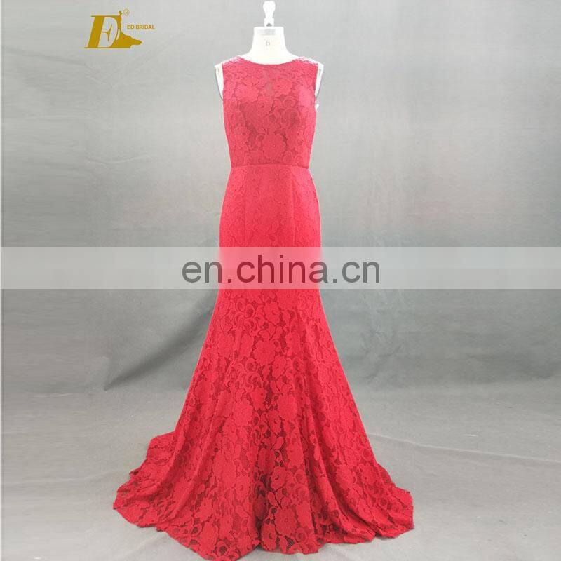 Wholesale Sleeveless Lace Pattern Mermaid Long Weddings Bridesmaid Dresses