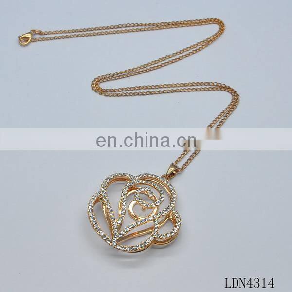 Make a wish juese and enamel pendant necklace hot selling jewelry