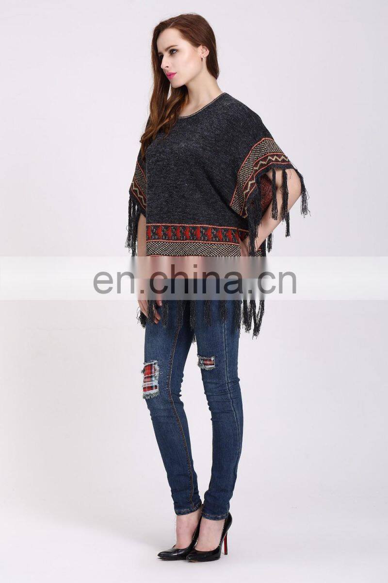 Fashion European Retro Style Loose Pullover Knitting Sweater For Women