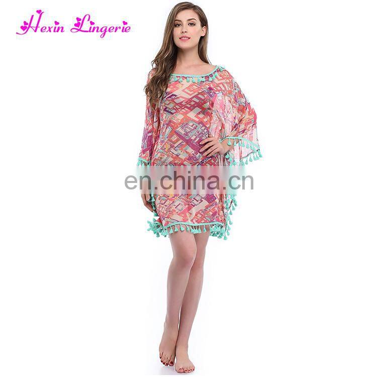 Wholesale Long Sex Off Shoulder Long Sleeve Women Beach Dress