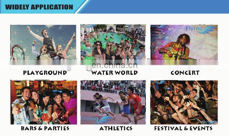 Trendy adjustable logo printing fabric wristbands with eco-friendly plastic bead