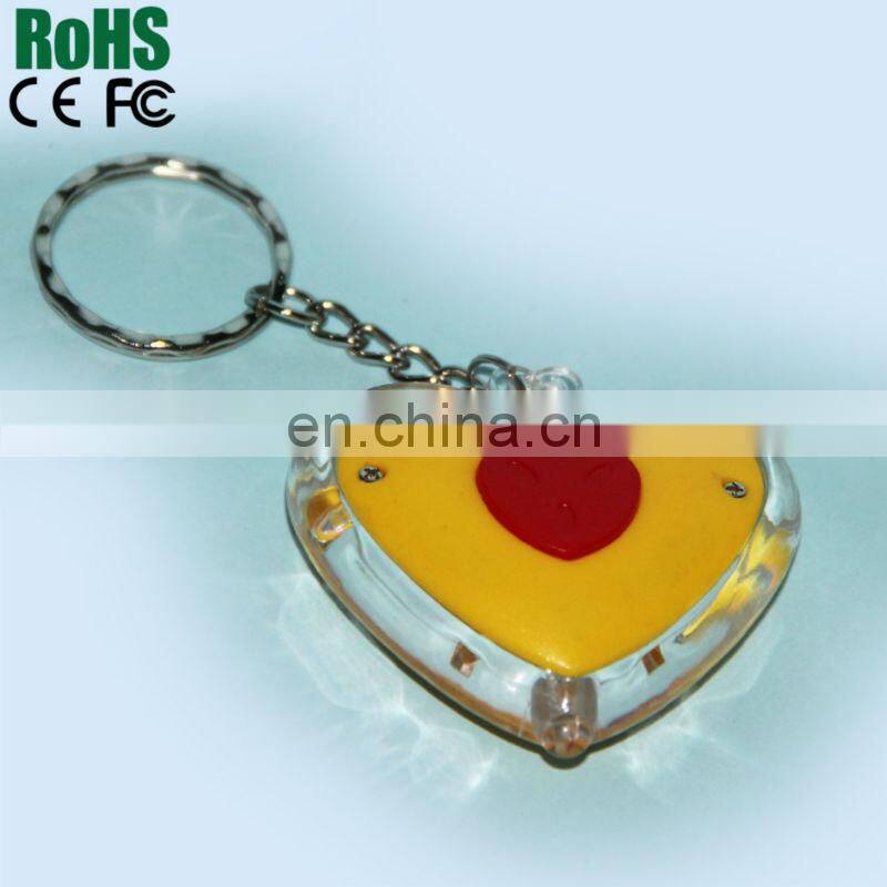 Custom Shape Pet Losting With LED Flashlight Keychain