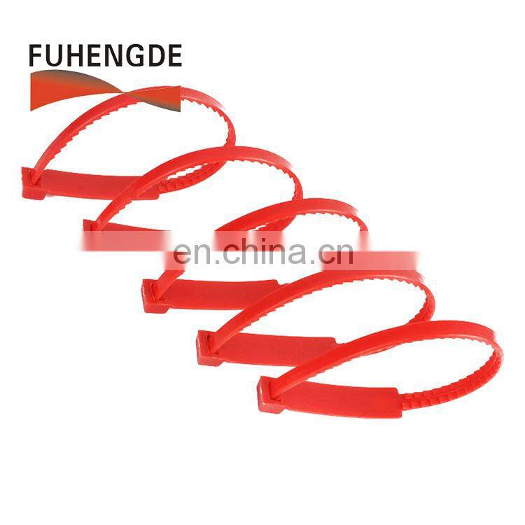 200 Pcs bag  UV resistant plastic flexible red nylon cable ties for wire arrangement