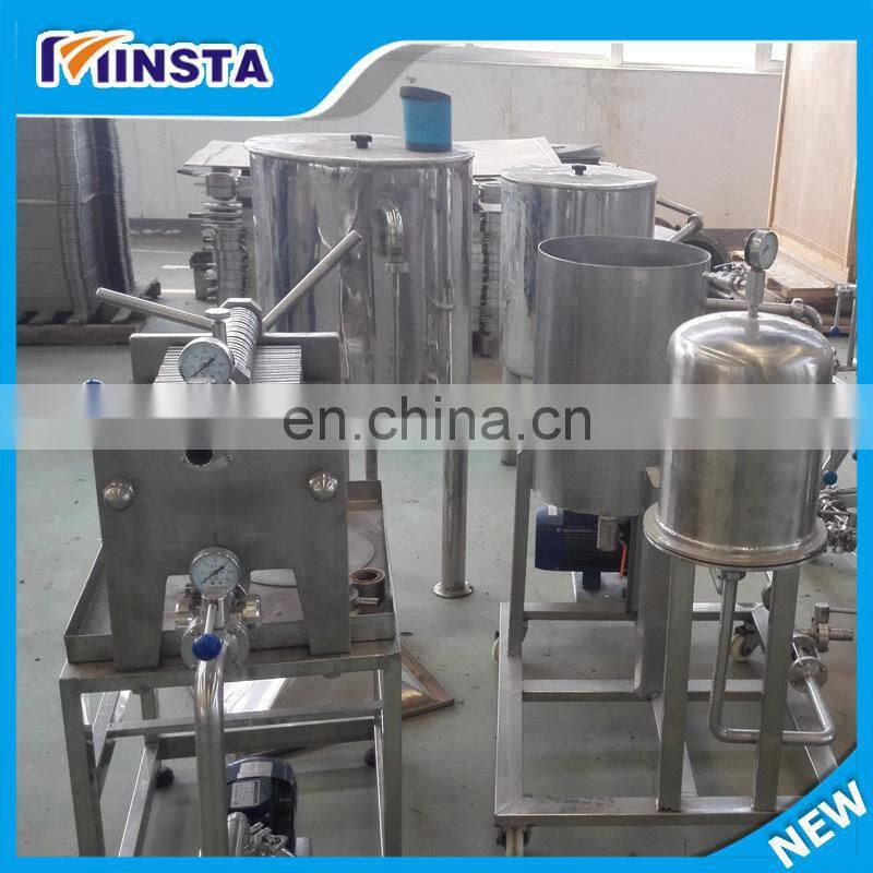 Diatomite filter for grape wine with big capacity