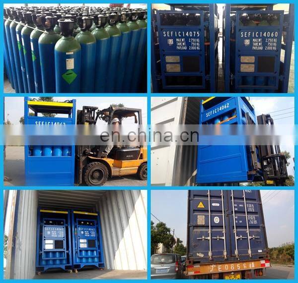2015 Newest Low Price High Pressure Seamless Steel Oxygen, Nitrogen, Argon Gas Cylinder DNV Offshore Container