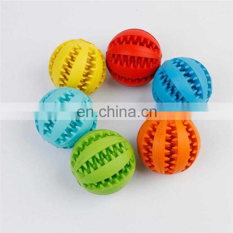 Bite Resistant pet ball toy cleaning interactive food treat dispensing dog toys