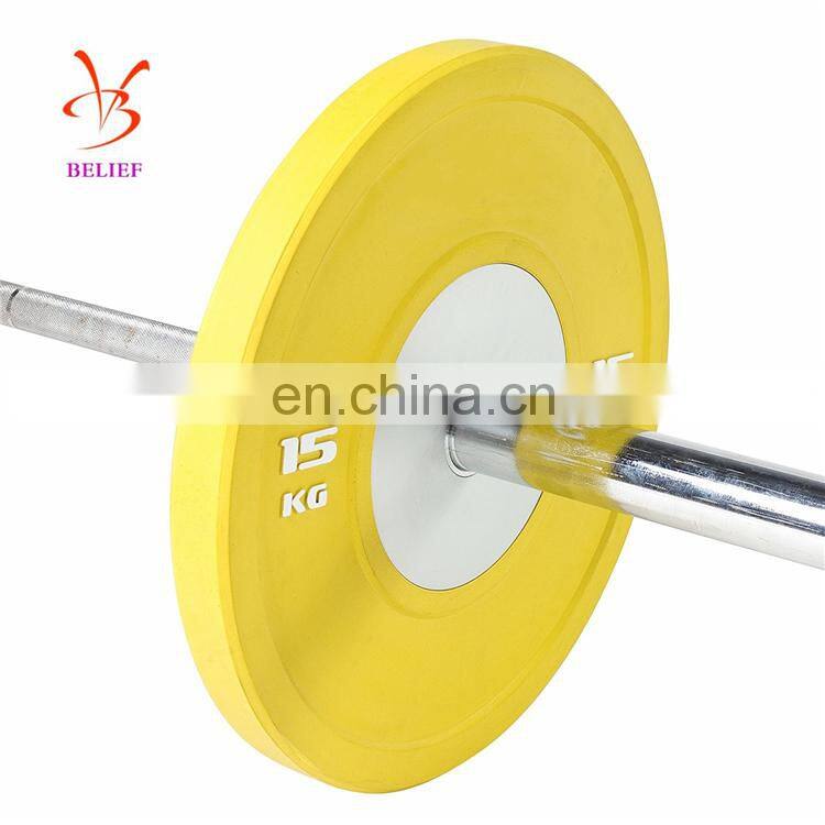 Olympics Barbell Weight Plates Rubber Gym Equipment