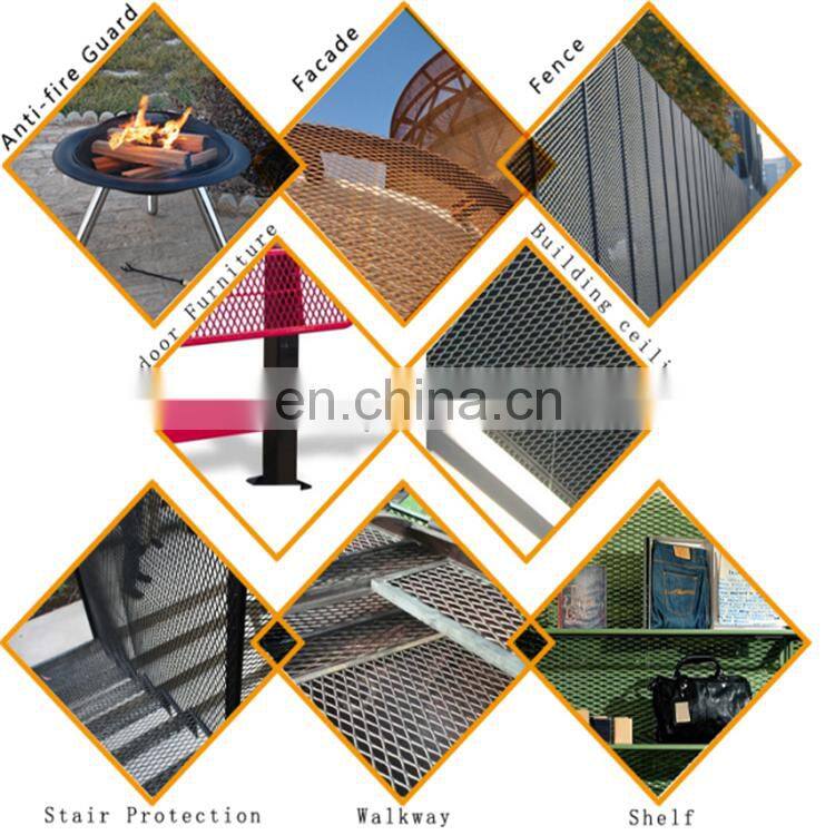 mild steel raised mesh heavy duty expanded metal