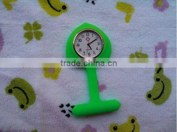 100% factory direct hot sale 2016 custom silicone nurse watch, doctor watch clock/fob medical watch