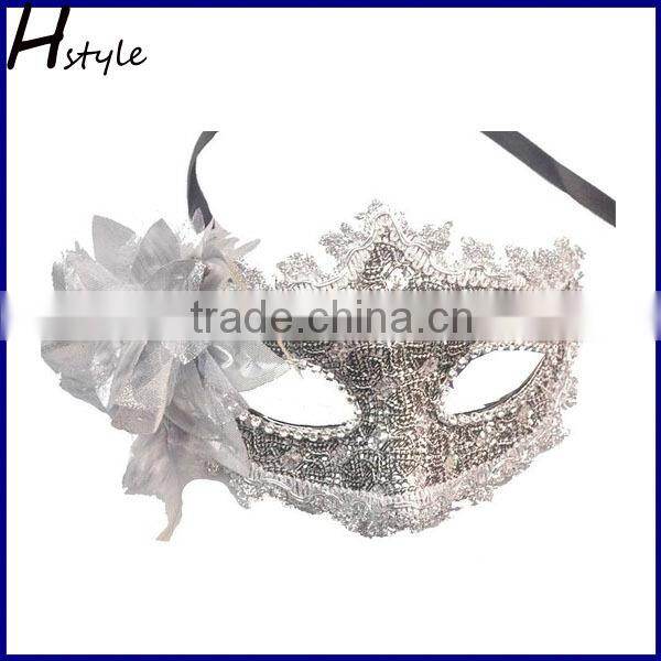 black cat party mask magnetic glittering plastic face mask SC133