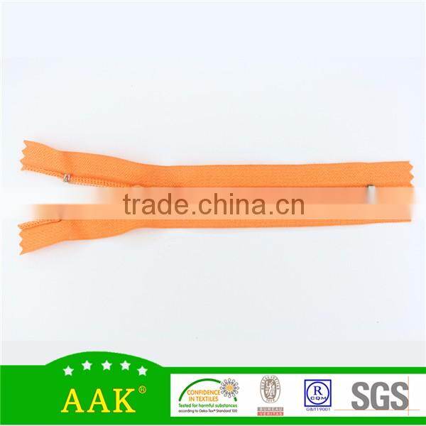 5# nylon close end with auto lock slider for fancy purse
