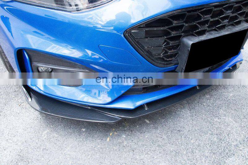 other exterior accessories for ford focus ST line abs material carbon fiber front bumper lip splitter spoiler rear diffuser 2019