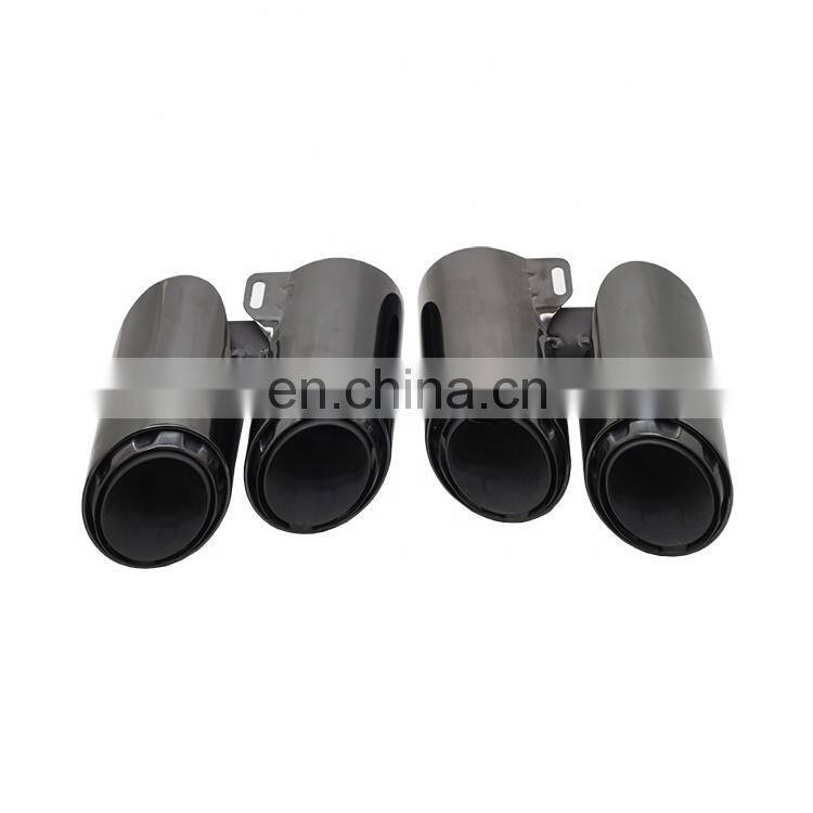 2017 year Hottest Design Performance three layers Chroming Black Exhaust tips muffler pipe fit for Porsche Panamera 971