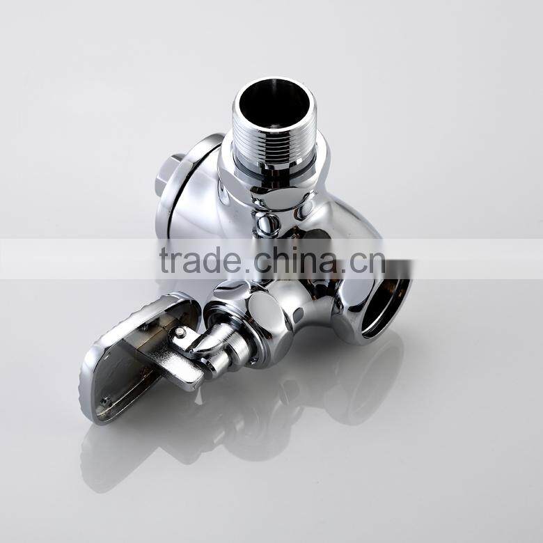 new design brass foot control in-wall toilet flush valve