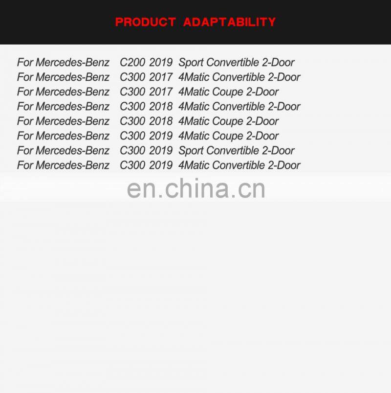 Rear Bumper Diffuser Lip with Exhaust Tips for Mercedes-Benz C-Class W205 C43 Coupe & Sedan 2019 silver exhaust