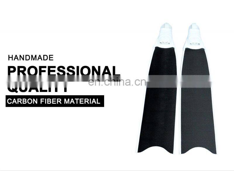 Custom Dry Carbon Fiber Freediving Fins Professional Adult Freshwater Swimming Fins Diving Carbon Blade