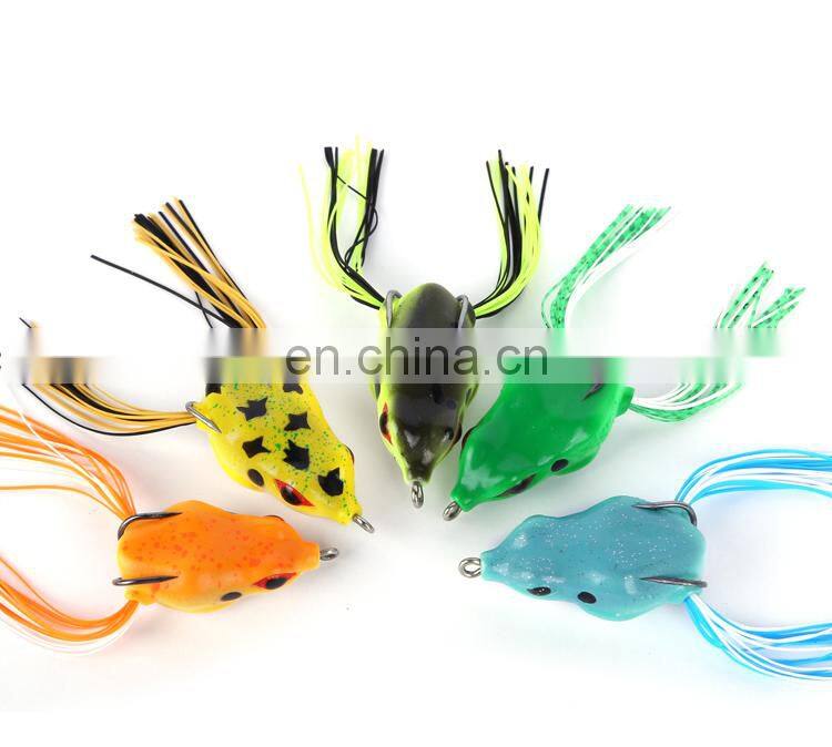 Hot sell 7g 9g 10g soft fishing lures topwater saltwater soft plastic fishing lure frog bait