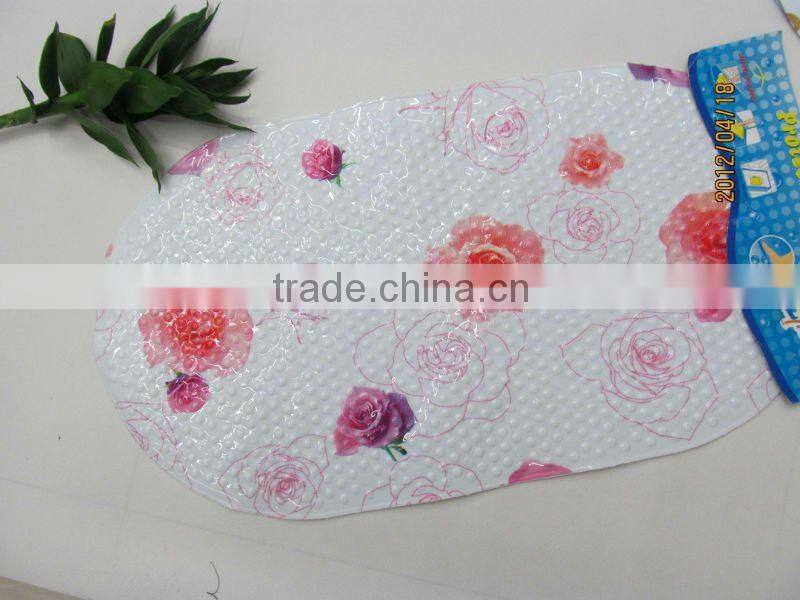 printed bath mat Pvc anti-slip mat (JK-6636k)