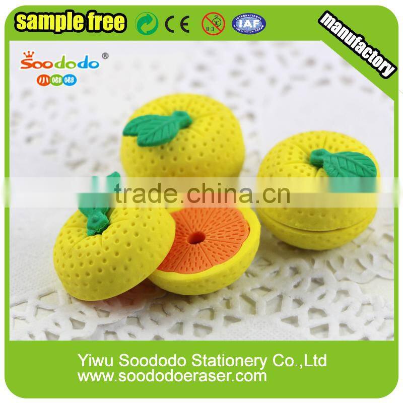Target erasers Fruit items stationery made in china