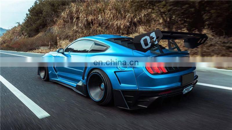 Runde High Quality For Ford Mustang Modified Dawn M1 Wide Body Kit Robot Front Bumper Hood Spoiler Rear Lip