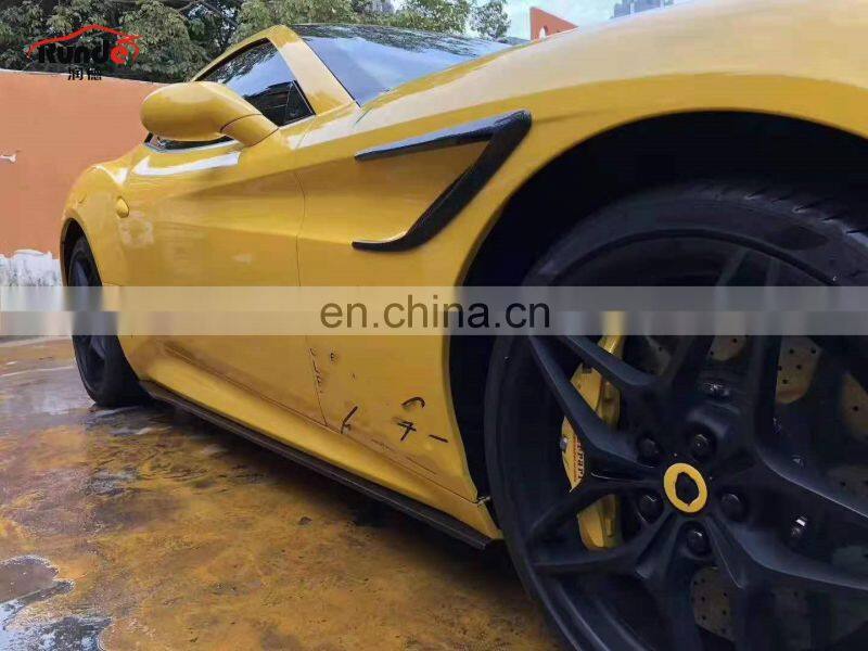 Runde Carbon Fiber Material Auto Car Parts Body Kit With front lip side skirts rear diffuser For Ferrari California T body kit