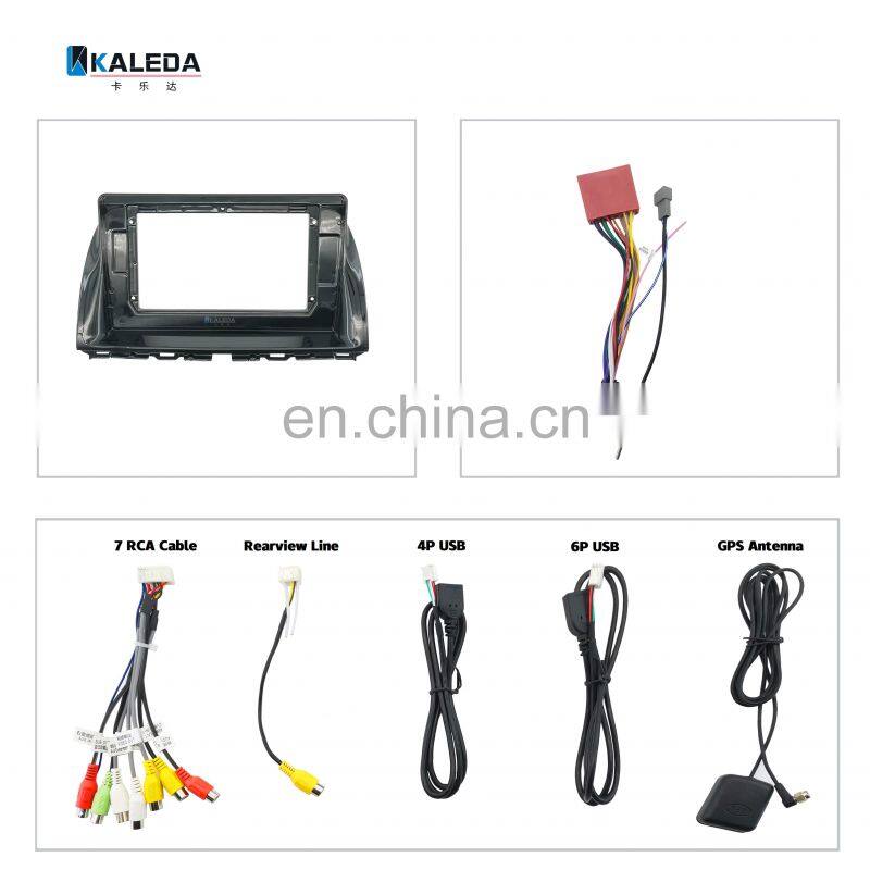 KALEDA Frame Hight Quality Car Radio Cable Harness canbus Stereo Panel Installation Trim Kit Frame For 2013-2016 CX-5