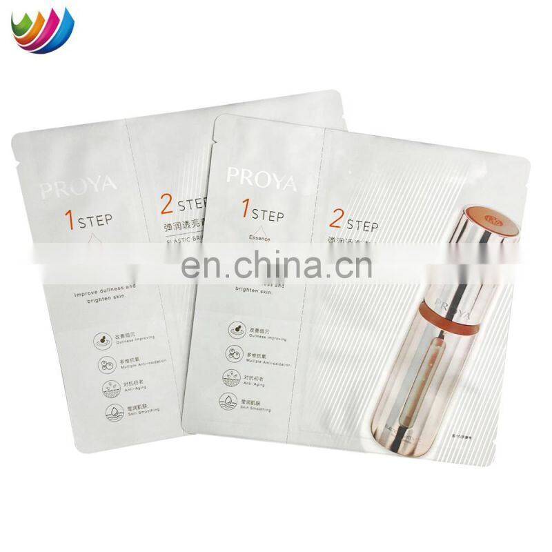 custom printed essence lotion skin mask foil flat pouch mylar holographic packaging bags for cosmetic cream