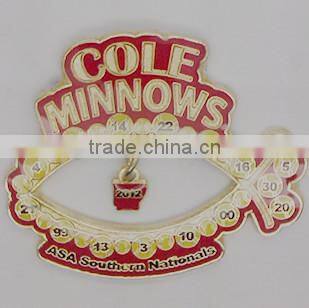 baseball lapel pins polar bear lapel pin custom lapel pins dangling lapel pin