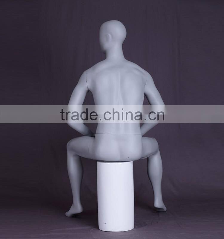 abstract fiberglass sitting male mannequin