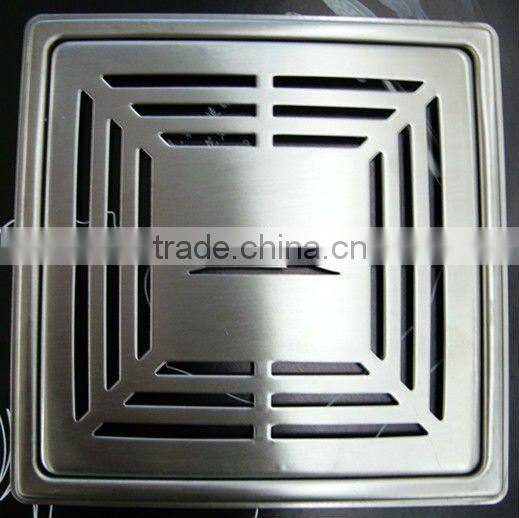 304# Stainless Steel Square Floor Drain 140x140 mm
