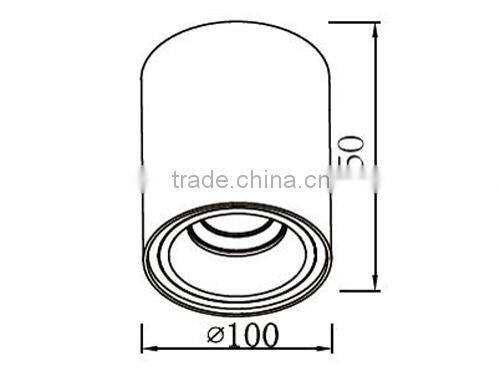 7W led surface mounted down light