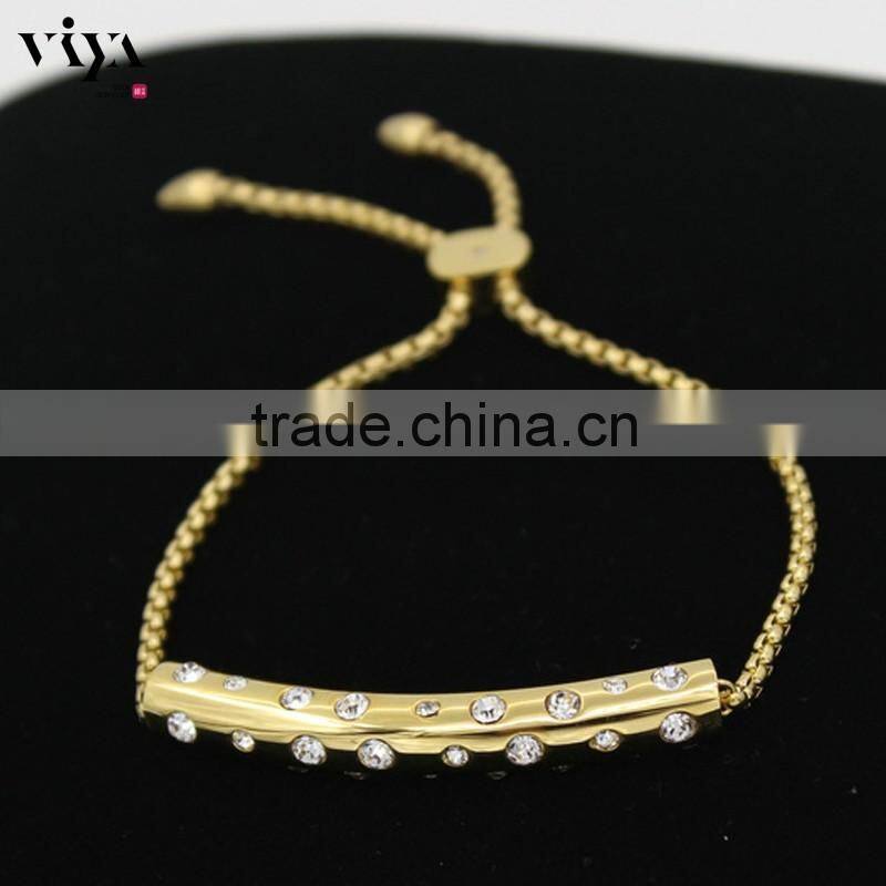 Viya New Design 925 Sterling Silver Bracelet Monica Bracelet with Diammonds