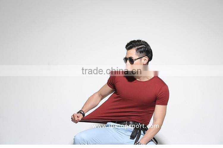 Custom V-Neck T-Shirt Plain Cotton Wholesale Blank T-Shirt 2016