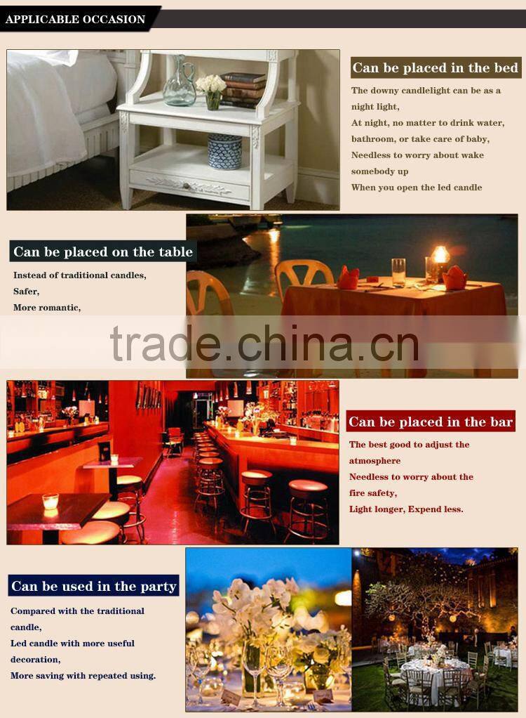 Embedded maple and flower flameless led candle light