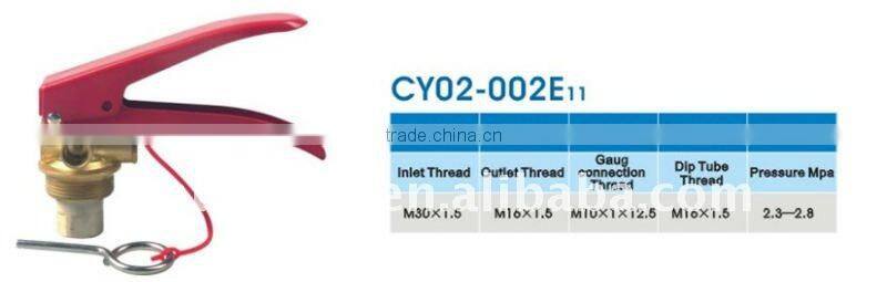 ABC powder fire valve