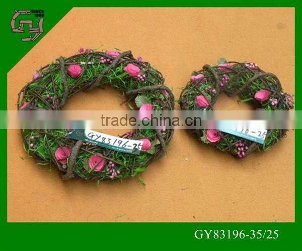 natural bulk Easter decorative door flower and wood wreath