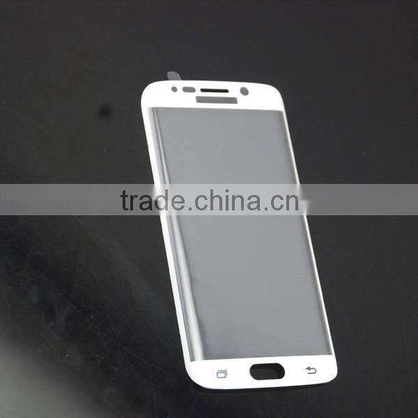 Most advantage! Factory Supply 3d curved tempered glass screen protector for Samsung S6 edge