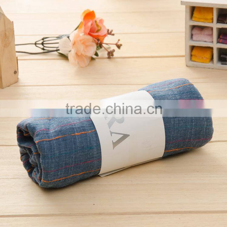 New Style Oversized Viscose Vertical Colorful Striped Scarf