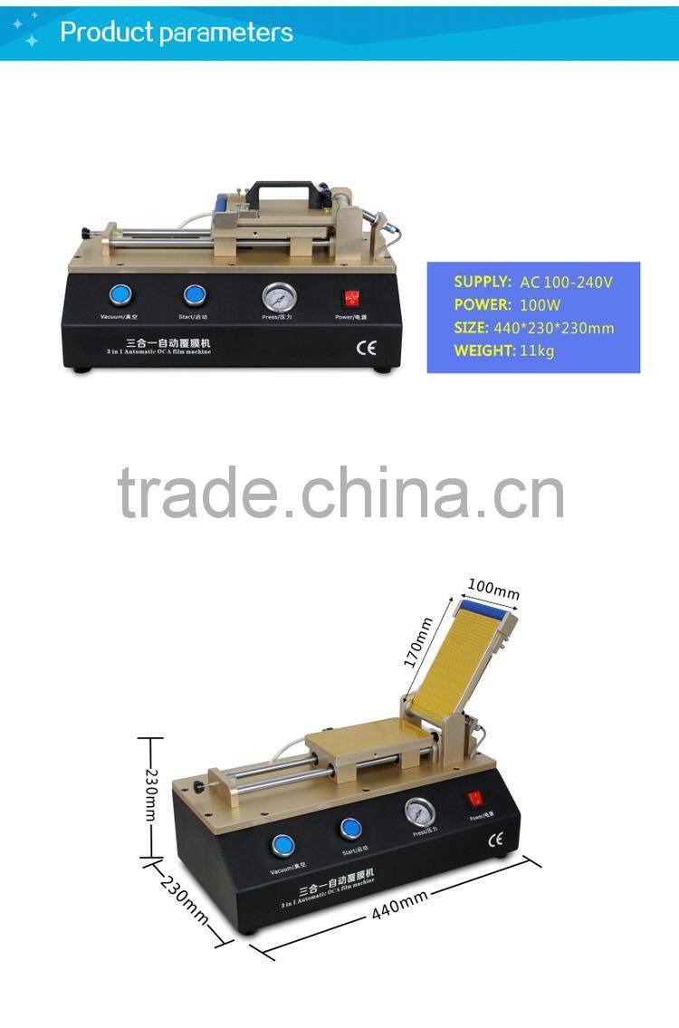 LY 973 Build-in pump,Non-air compressor,Semi-Auto Vacuum OCA film laminator,220V/110V