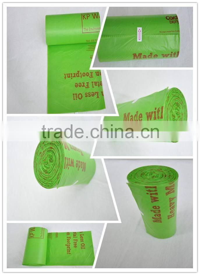 Disposable biodegradable star sealed plastic garbage bags