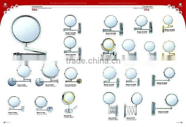 table placed makeup mirror