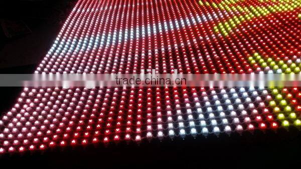 Indoor flexible curtain p40 mesh led screen work with our control system
