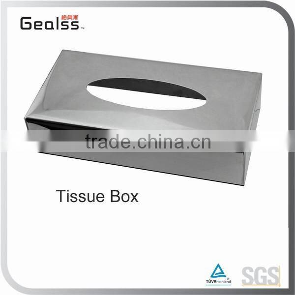 Bar Collection Oblong Stainless Steel Table Tissue Box Dispenser Case