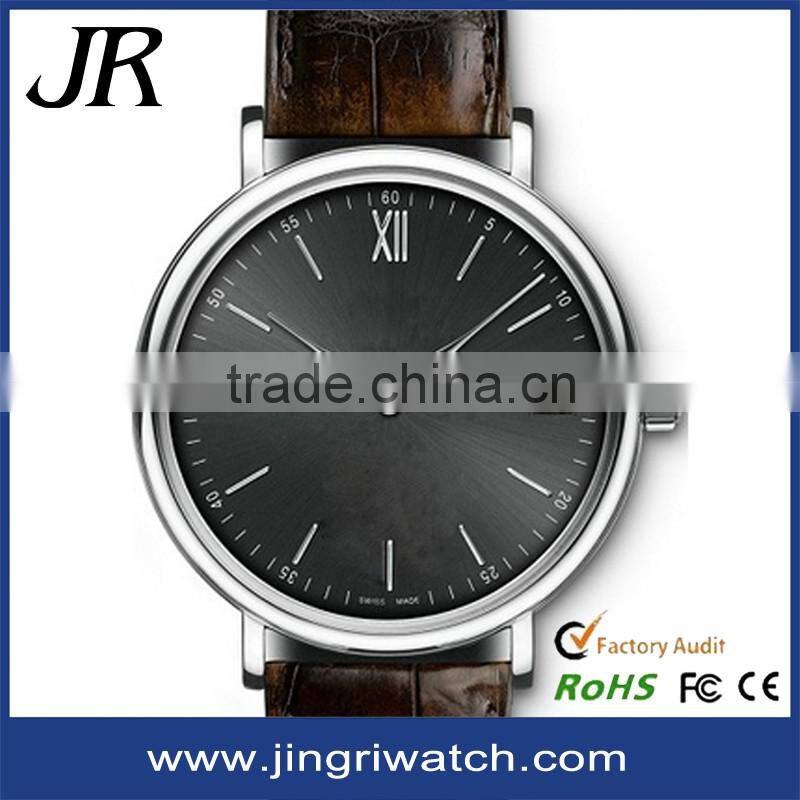 Mens Watches Top Brand Luxury geniune leather Strap Watch Men Ultra Thin Dial Clock Man Relogio Masculino 2016