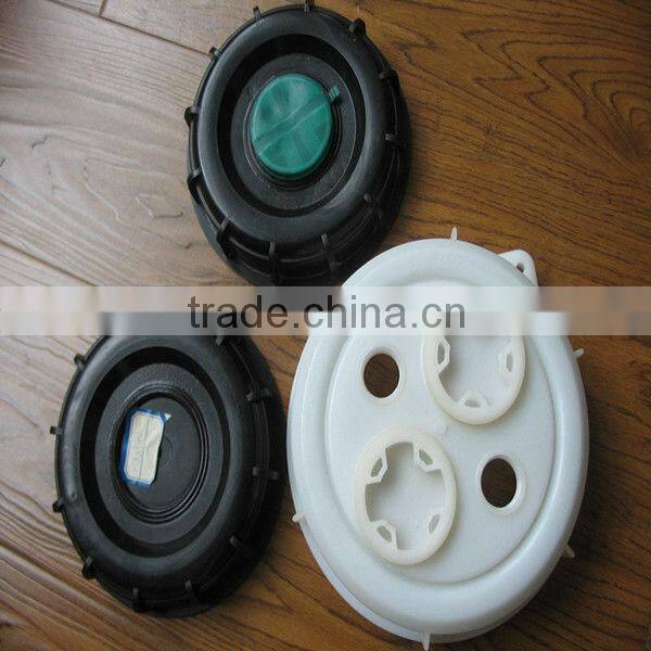 7'' white round chemical container lid