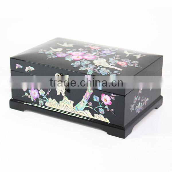 High end handmade wooden jewelry box