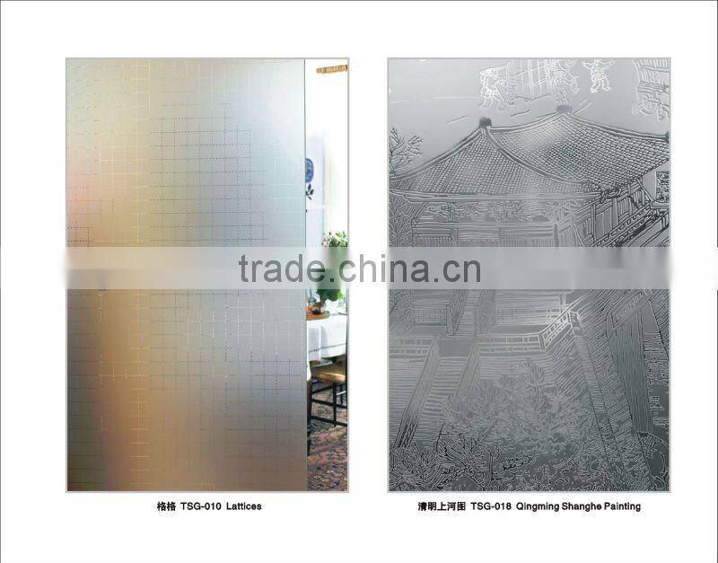 partition /interior door glass/frosed glass