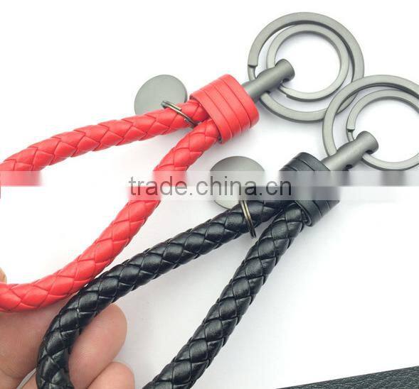 custom personalized design high quality leather metal keychain made in china