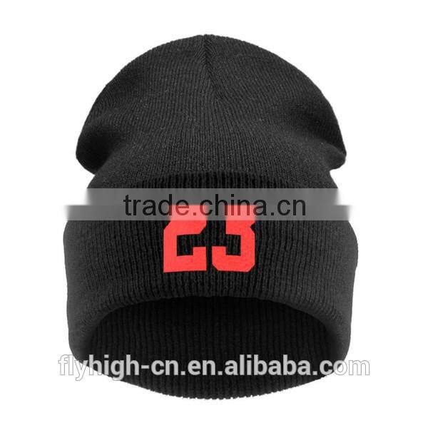 Girls Beanie Promotional Winter Embroidered Knit Hat