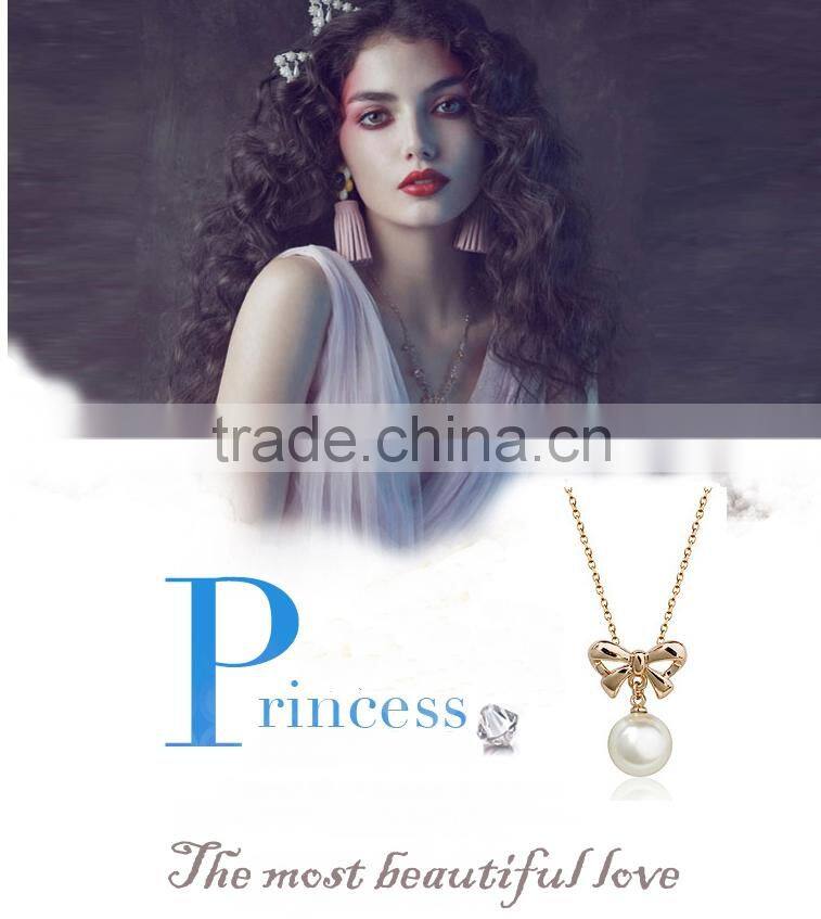 graceful pearl silver necklace earrings set, princess necklace and earring sets